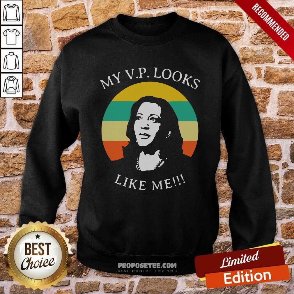 Funny My Vp Looks Like Me Congratulations Kamala Harris Vintage Shirt - Image 5