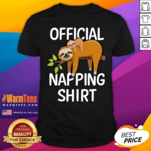 Funny Napping Sloth Pyjamas Shirt