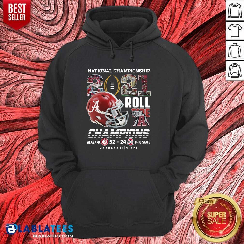 Funny National Championship 2021 Roll Tide Champions Alabama 52 24 Ohio State Shirt - Image 5