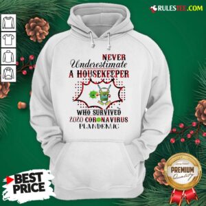 Alternative view of Funny Never Underestimate A Housekeeper Who Survived 2020 Coronavirus Pandemic Shirt