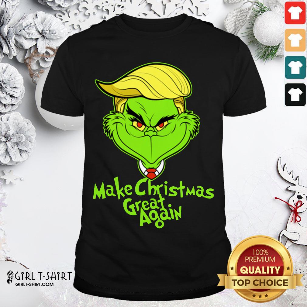 Funny Nice Grinch Trump Make Christmas Great Again Shirt