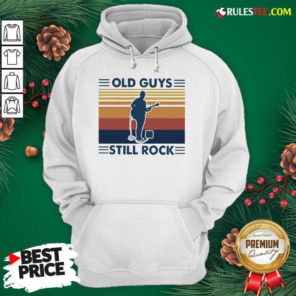 Funny Old Guys Still Rock Vintage Retro Shirt - Image 2