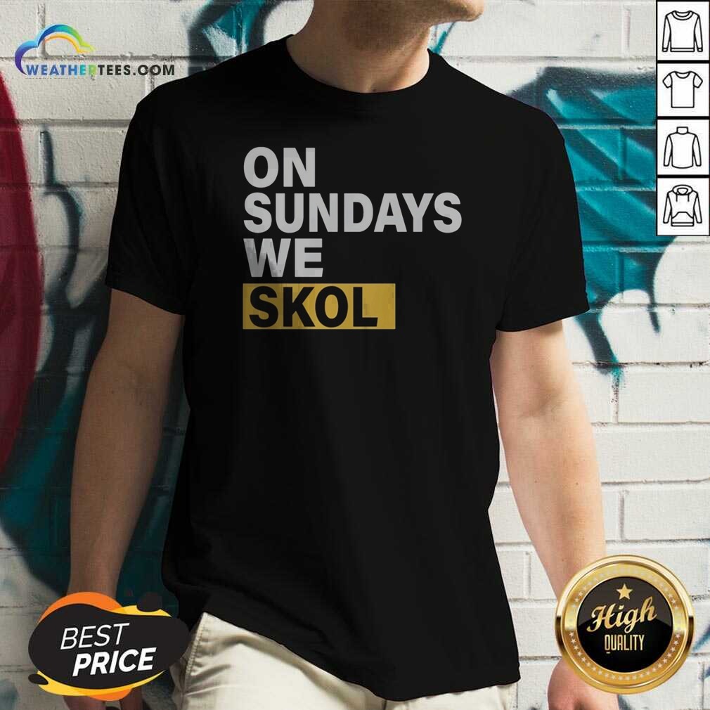 Funny On Sundays We Skol Minnesota Vikings Football Shirt - Image 5