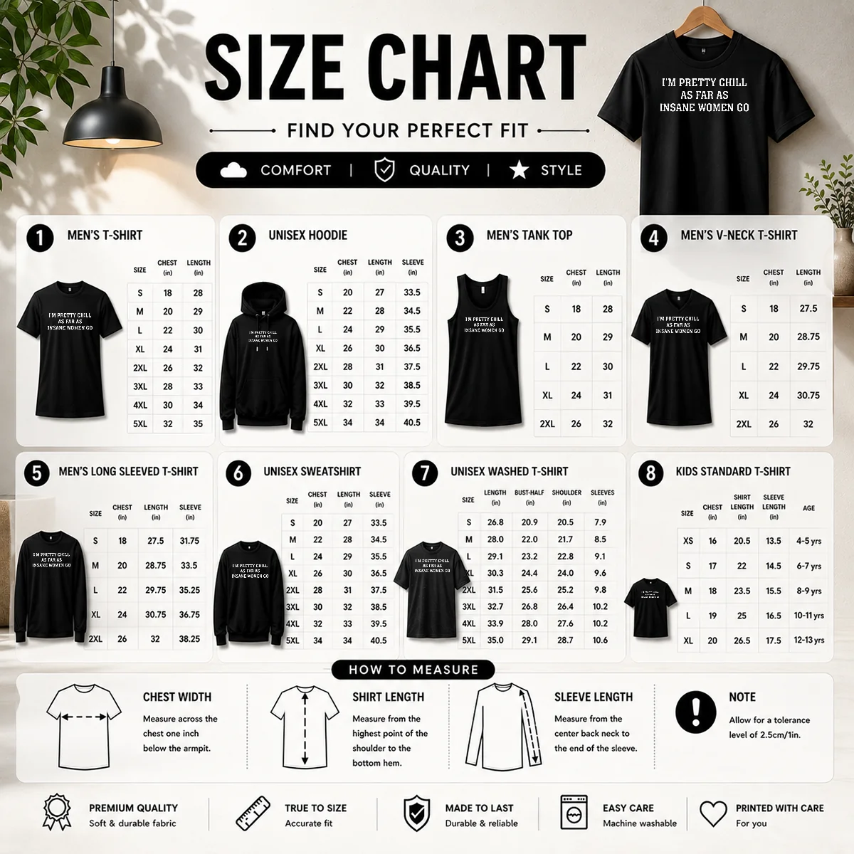 Funny Original I'm Pretty Chill As Far As Insane Women Go Shirt - Image 4