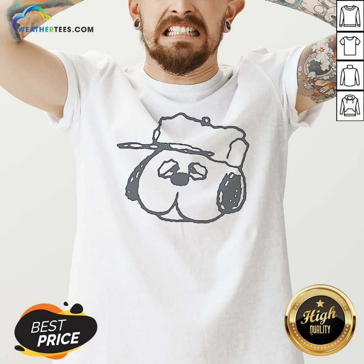 Funny Peanuts Olaf Larger Than Life Shirt - Image 2
