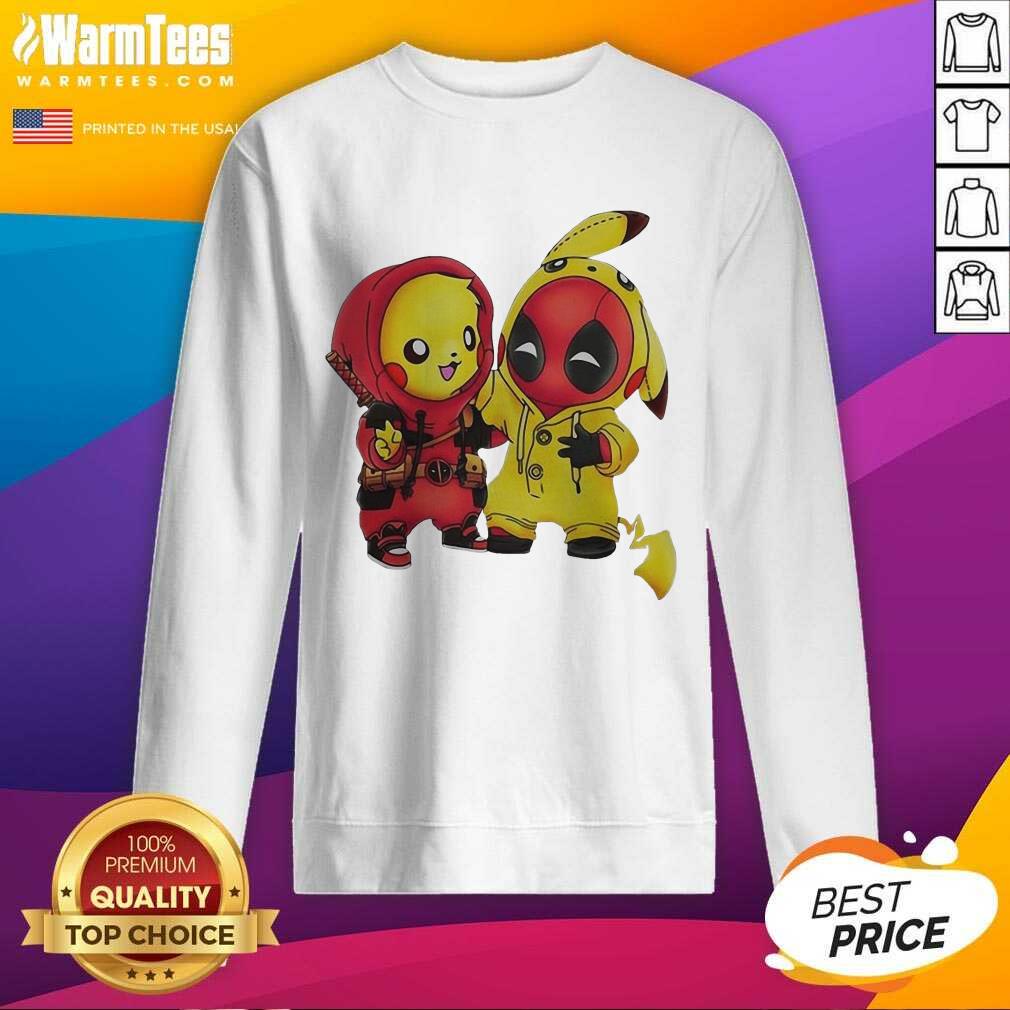 Funny Pikapool Pikachu Pokemon And Deadpool 2021 Shirt - Image 3