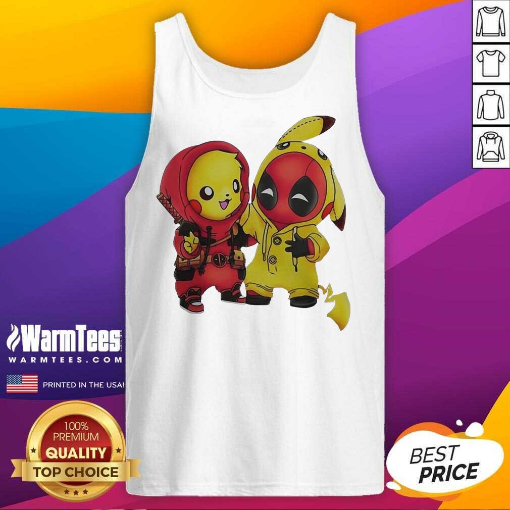Funny Pikapool Pikachu Pokemon And Deadpool 2021 Shirt - Image 4