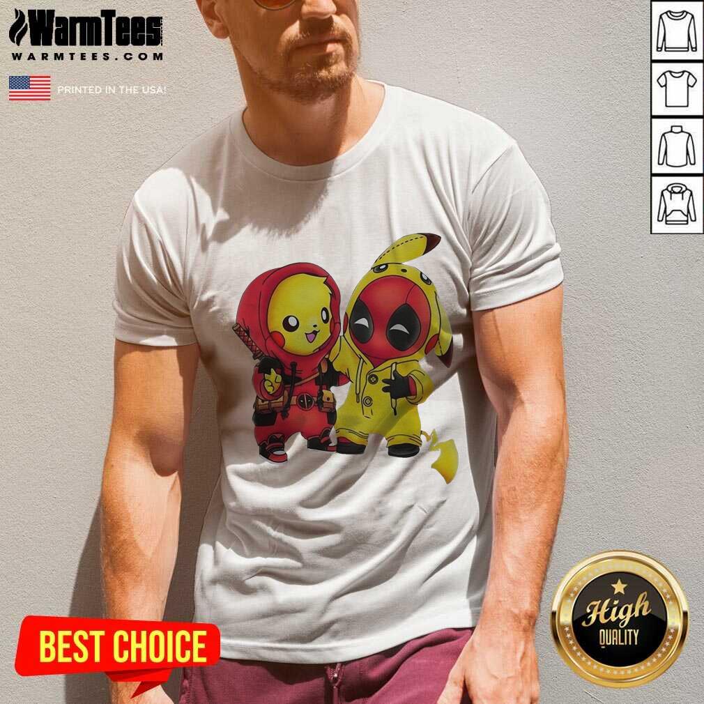 Funny Pikapool Pikachu Pokemon And Deadpool 2021 Shirt - Image 5