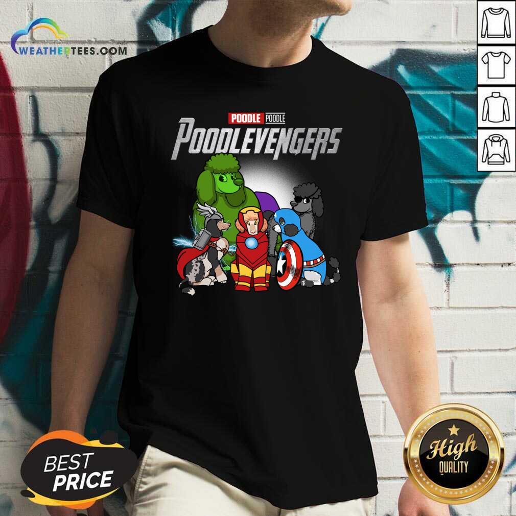 Funny Poodle Marvel Avengers Poodlevengers Shirt - Image 2