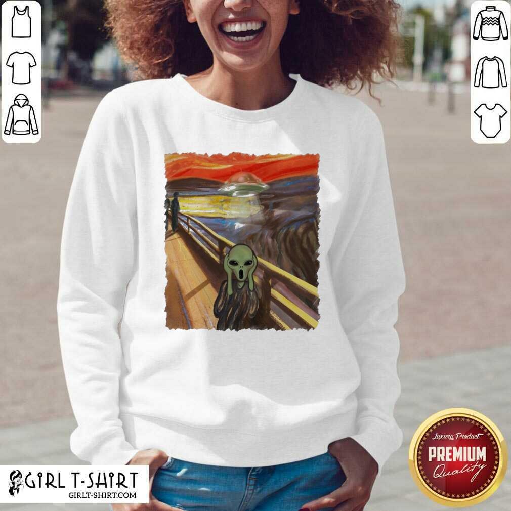 Funny Premium Van Gogh Alien Shirt - Image 2