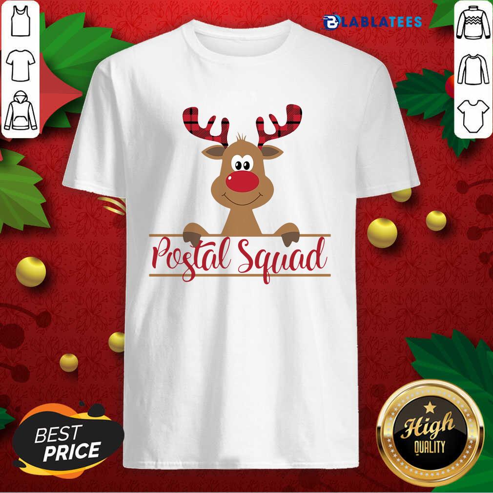 Funny Reindeer Postal Squad Shirt