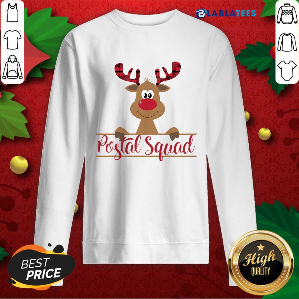 Funny Reindeer Postal Squad Shirt - Image 4