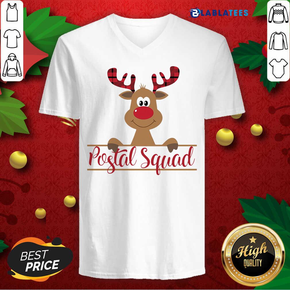 Funny Reindeer Postal Squad Shirt - Image 2