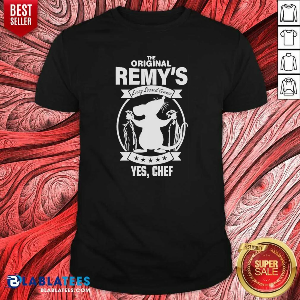 Funny Remy Ratatouille The Original Remy S Every Second Counts Yes Chef Disney Cartoon Shirt