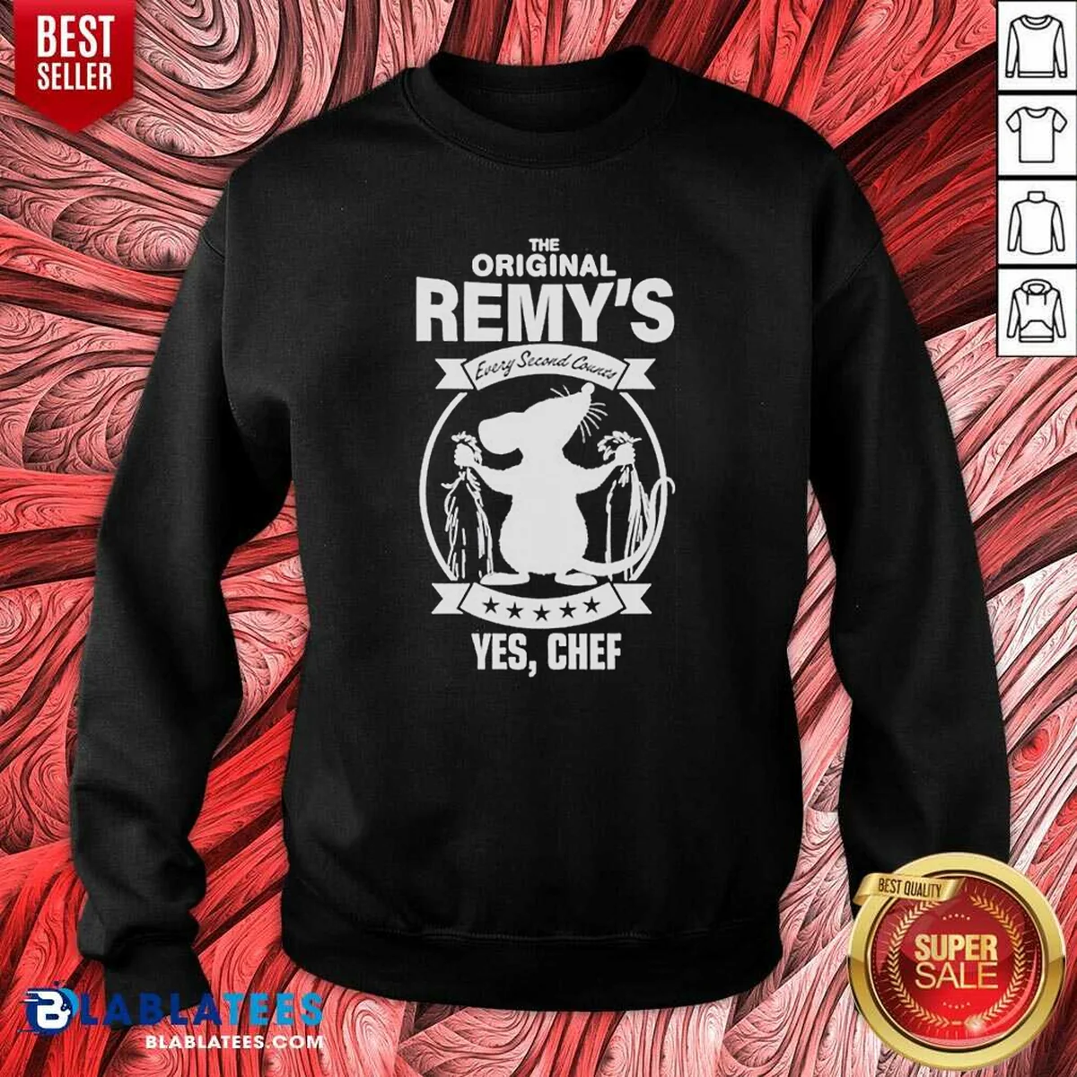 Funny Remy Ratatouille The Original Remy S Every Second Counts Yes Chef Disney Cartoon Shirt - Image 4