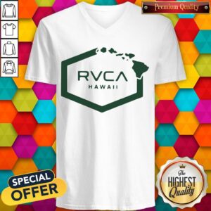 Alternative view of Funny Rvca Islands Hex Hawaii Shirt
