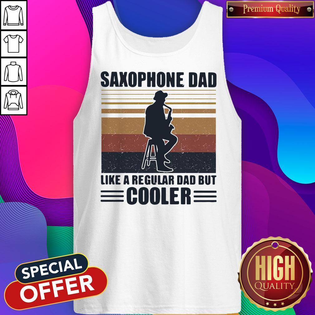 Funny Saxophone Dad Like A Regular Dad But Cooler Shirt - Image 4