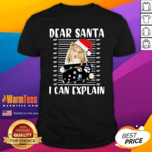 Funny Shetland Sheepdog Dear Santa I Can Explain Christmas Sweater Shirt