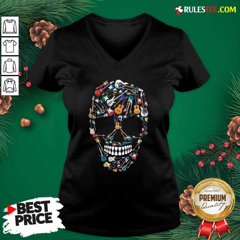 Funny Skull Guitars Shirt - Image 3