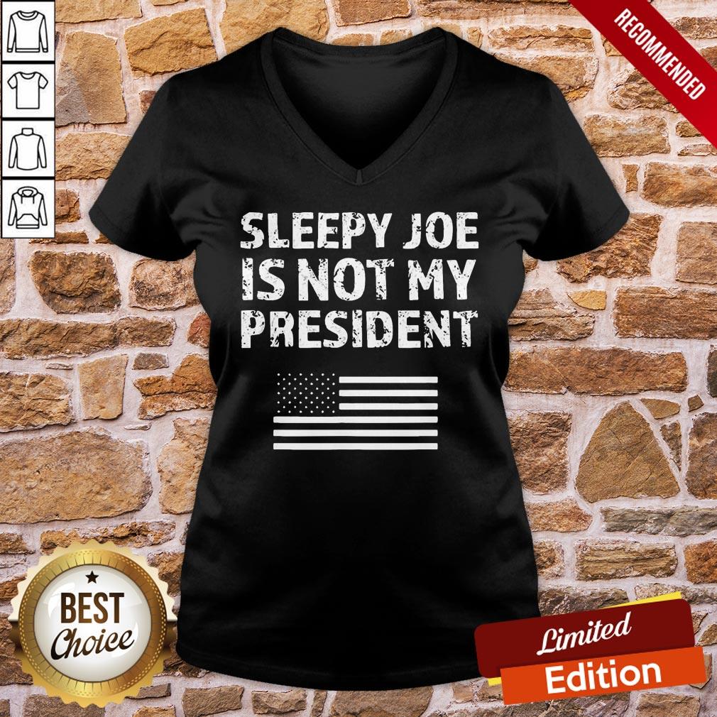 Funny Sleepy Joe Is Not My President Harris USA US Election Biden Unisex Shirt - Image 2