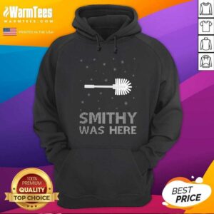 Alternative view of Funny Smithy Was Here Ugly Christmas Shirt
