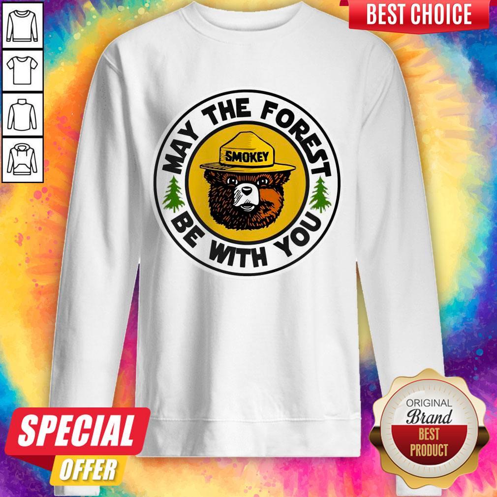 Funny Smokey Bear May The Forest Be With You Shirt - Image 4
