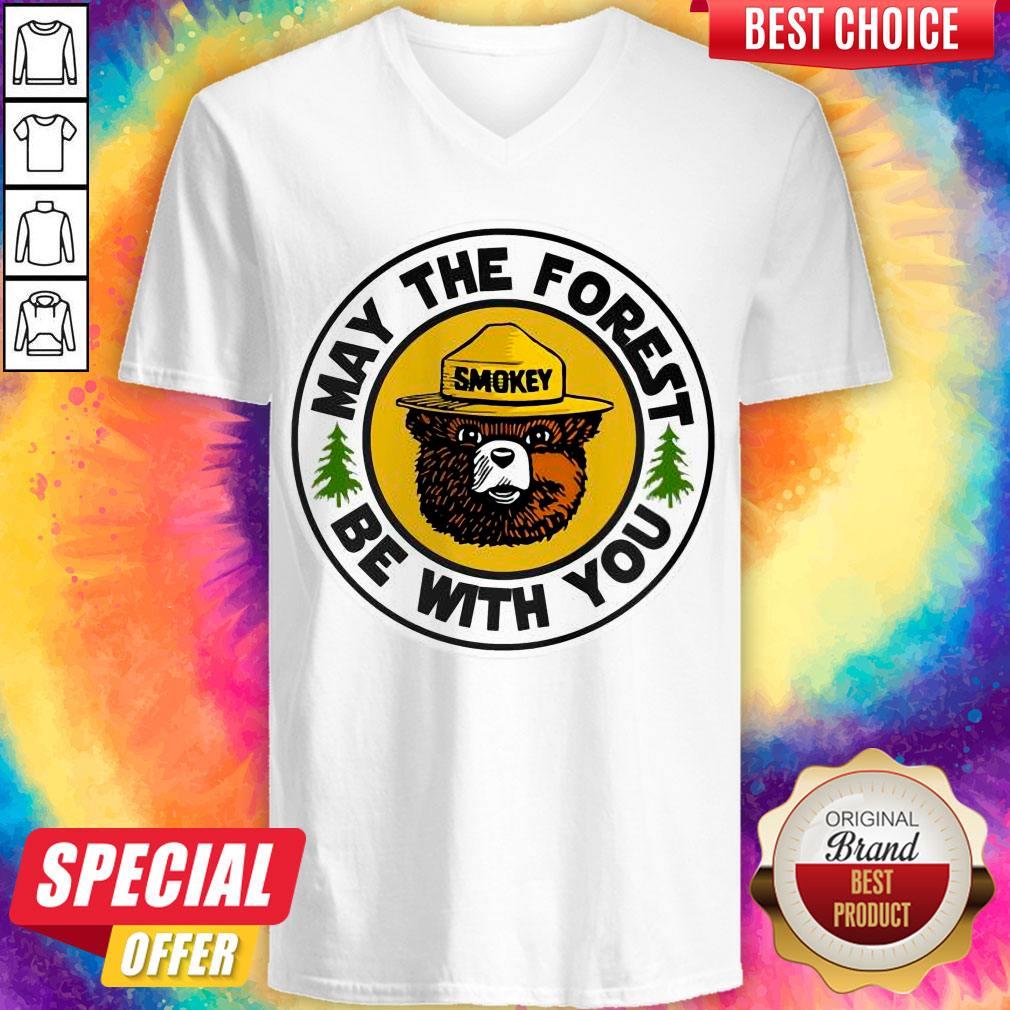 Funny Smokey Bear May The Forest Be With You Shirt - Image 2
