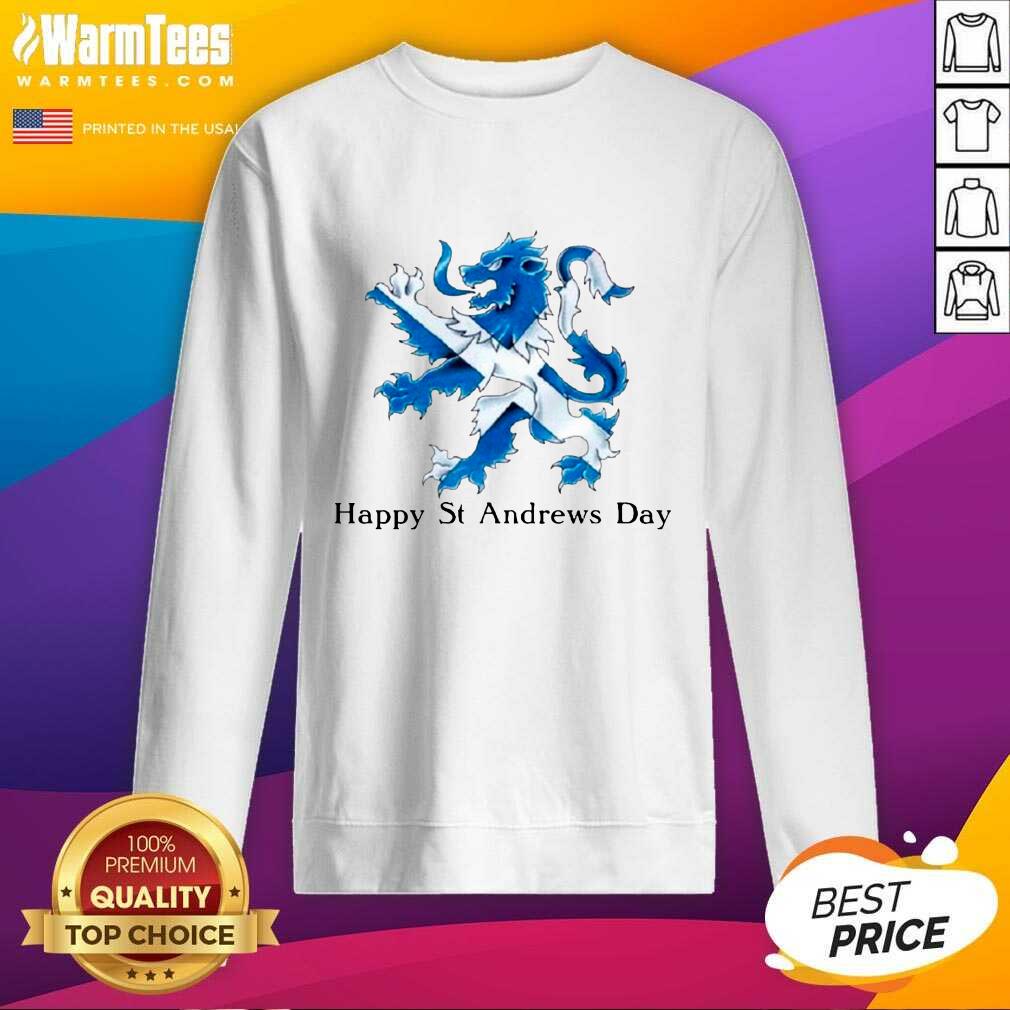Funny St Andrew’s Day Celebration Lion Shirt - Image 3