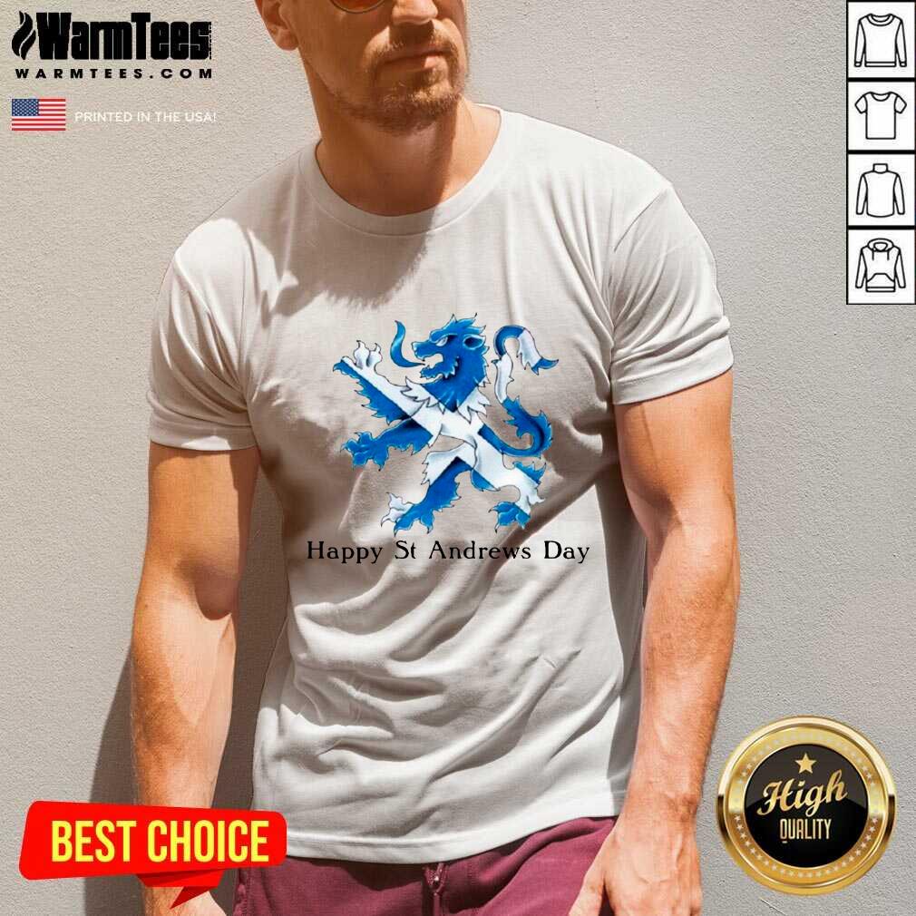 Funny St Andrew’s Day Celebration Lion Shirt - Image 5