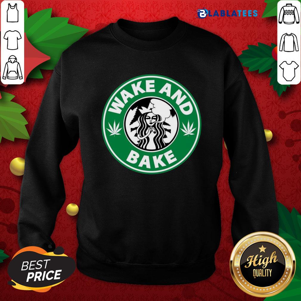 Funny Star Buck Wake And Bake Cannabis Shirt - Image 5