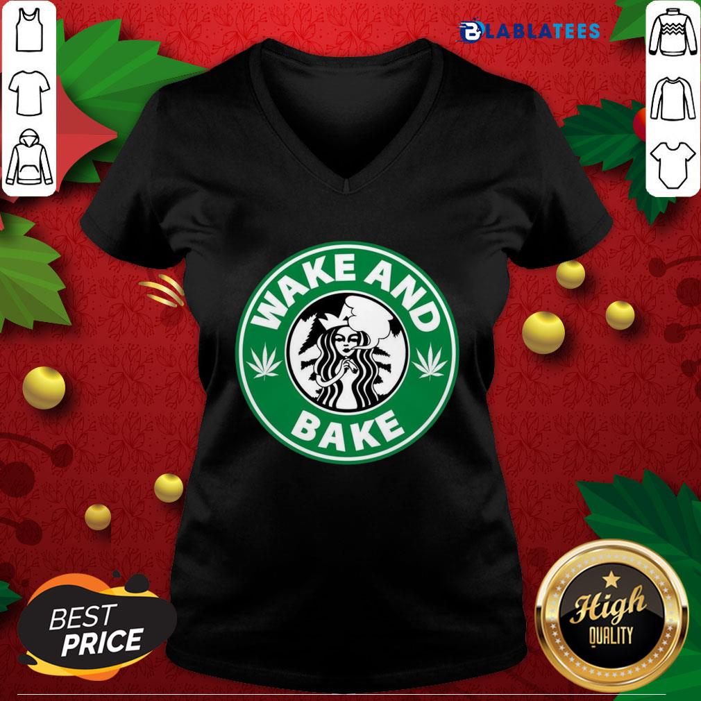 Funny Star Buck Wake And Bake Cannabis Shirt - Image 3
