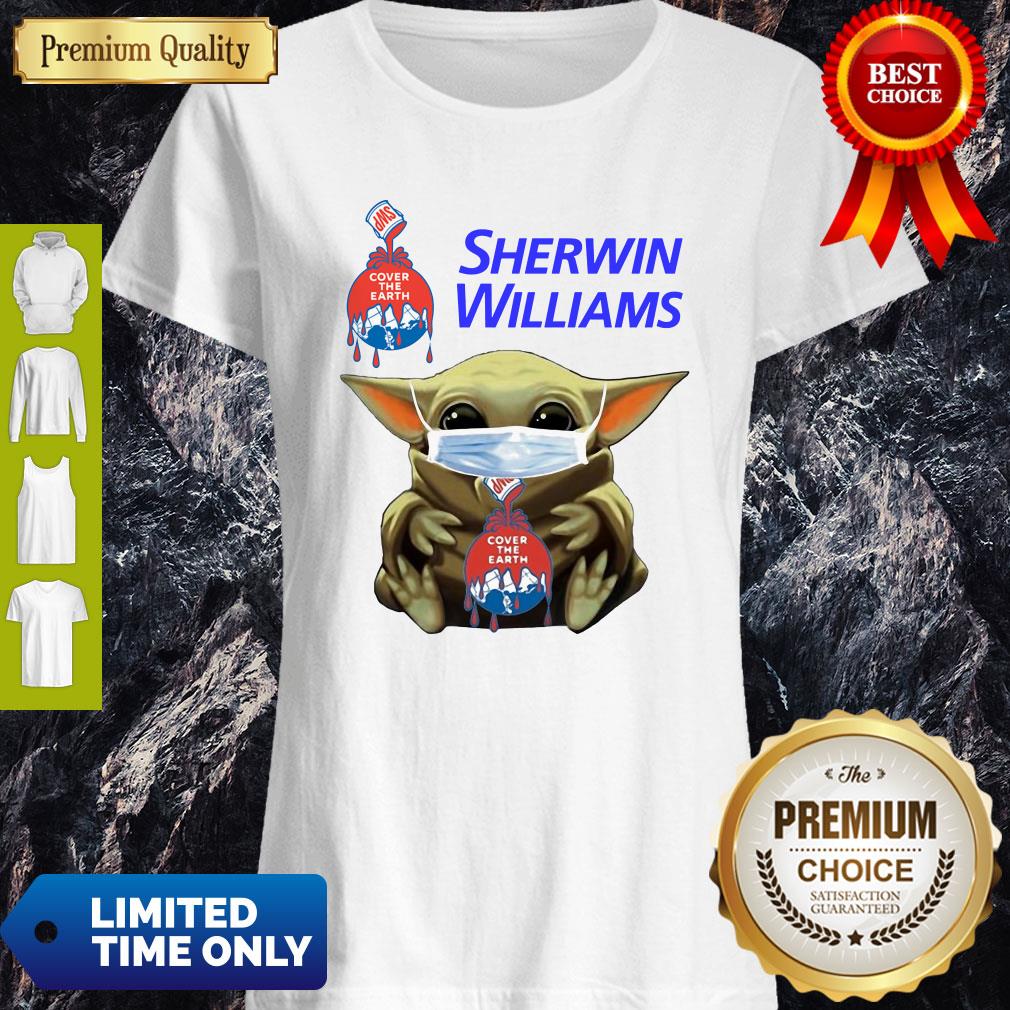 Funny Star Wars Baby Yoda Hug Sherwin Williams Mask Covid-19 Shirt