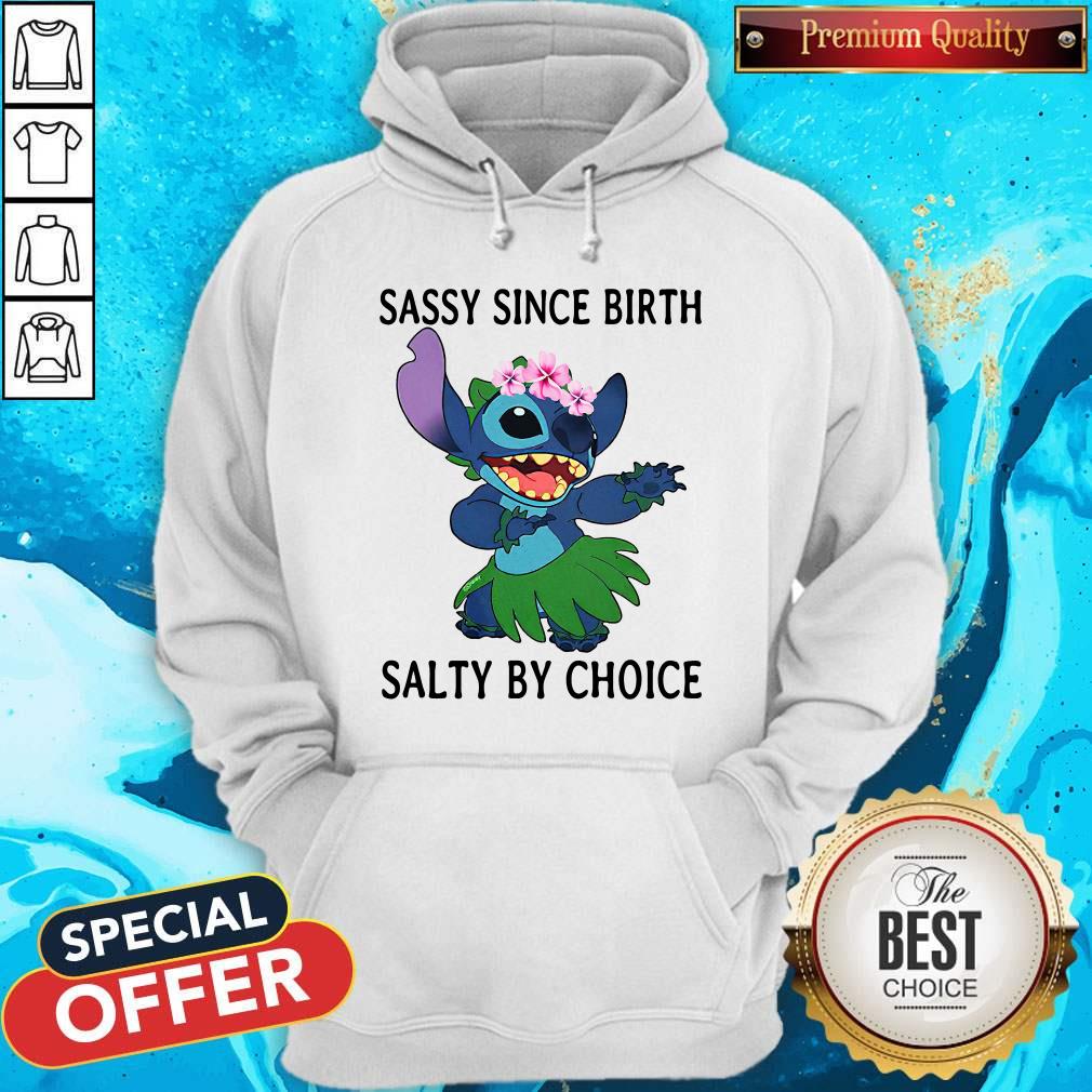 Funny Stitch Sassy Since Birth Salty By Choice Shirt - Image 2