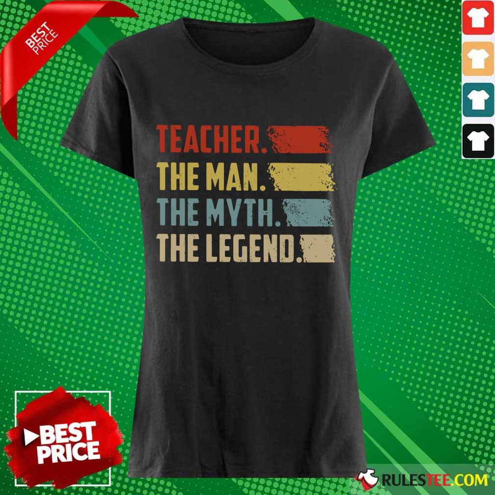 Funny Teacher The Man The Myth The Legend Vintage Shirt - Image 3