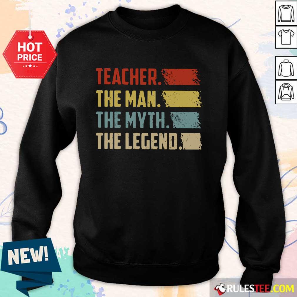 Funny Teacher The Man The Myth The Legend Vintage Shirt - Image 5