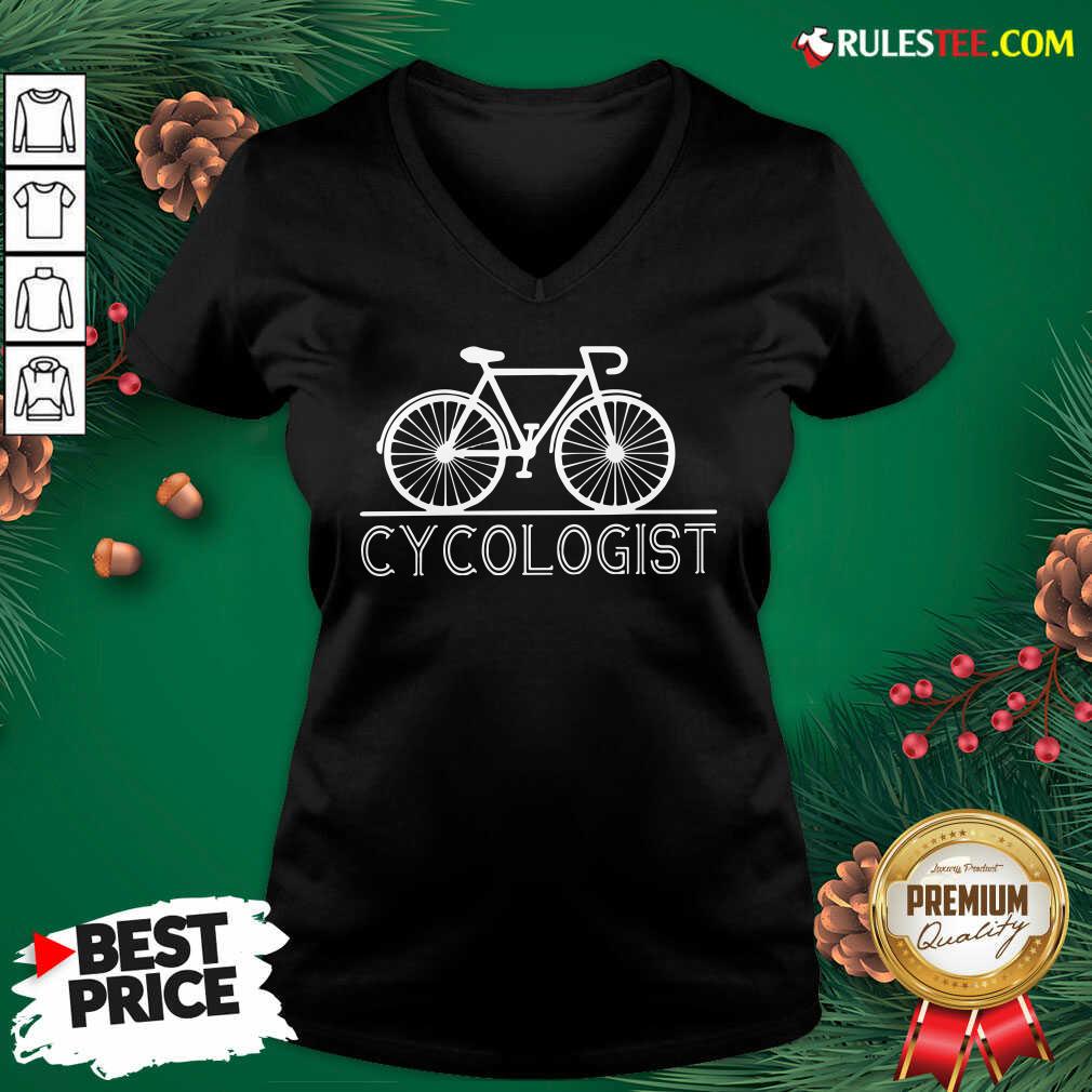 Funny The Bicycle Cycologist Shirt - Image 3