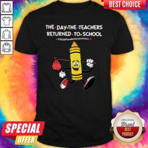 Funny The Day The Teachers Returned To School #2020pandemicsurvivors Shirt