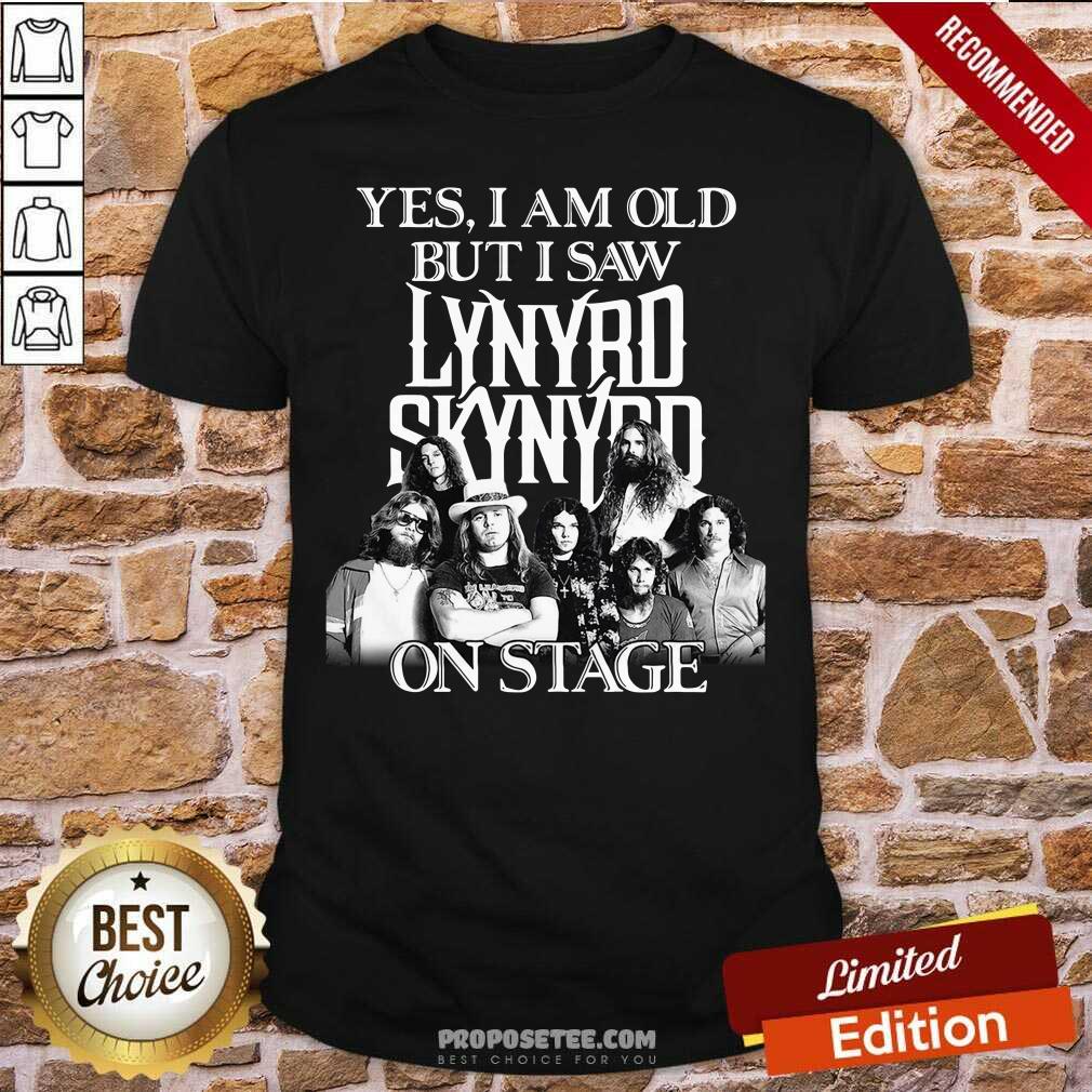 Funny The Lynyrd Skynyrd Yes I’m Old But I Saw On Stage 2021 Shirt