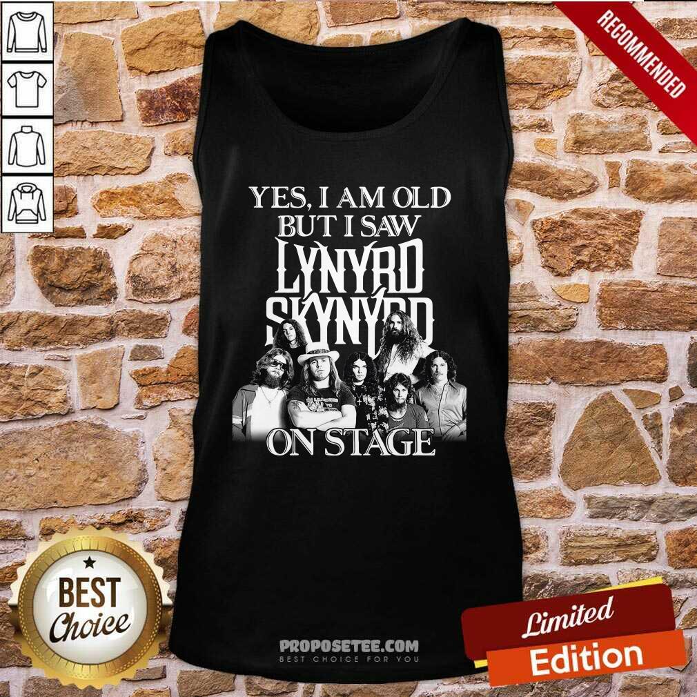 Funny The Lynyrd Skynyrd Yes I’m Old But I Saw On Stage 2021 Shirt - Image 3