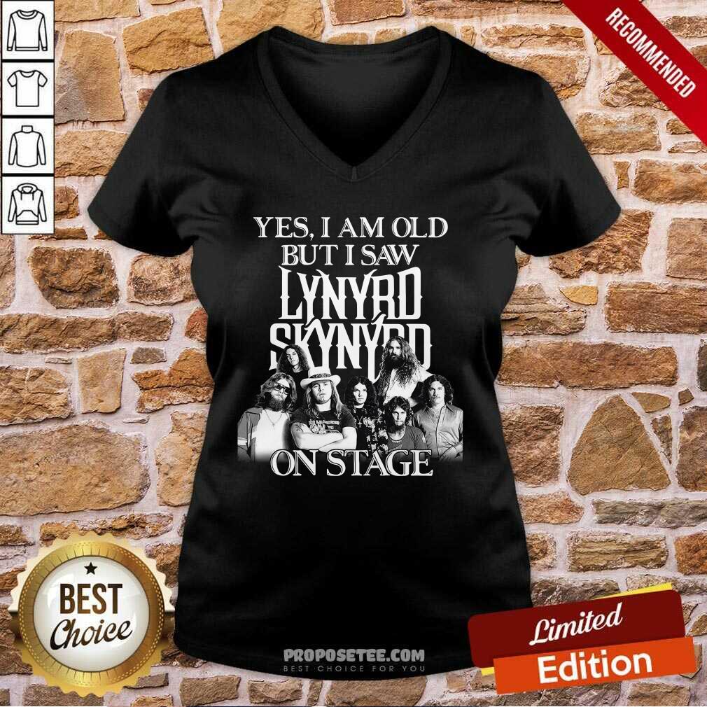 Funny The Lynyrd Skynyrd Yes I’m Old But I Saw On Stage 2021 Shirt - Image 2
