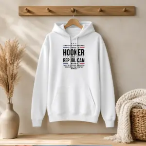 Funny The Only Difference Between A Hooker And A Republican Political Shirt