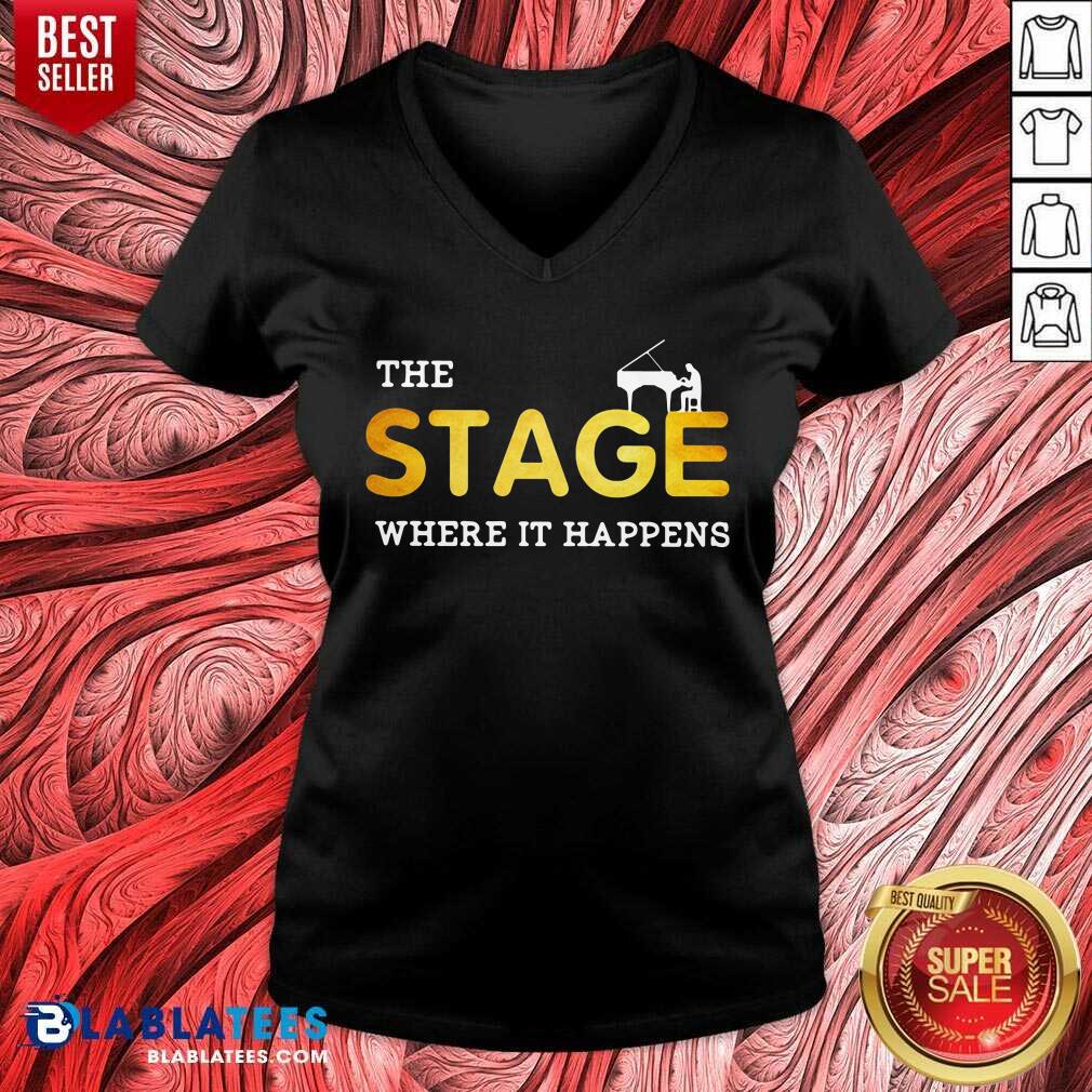 Funny The Stage Where It Happens Piano Shirt - Image 2