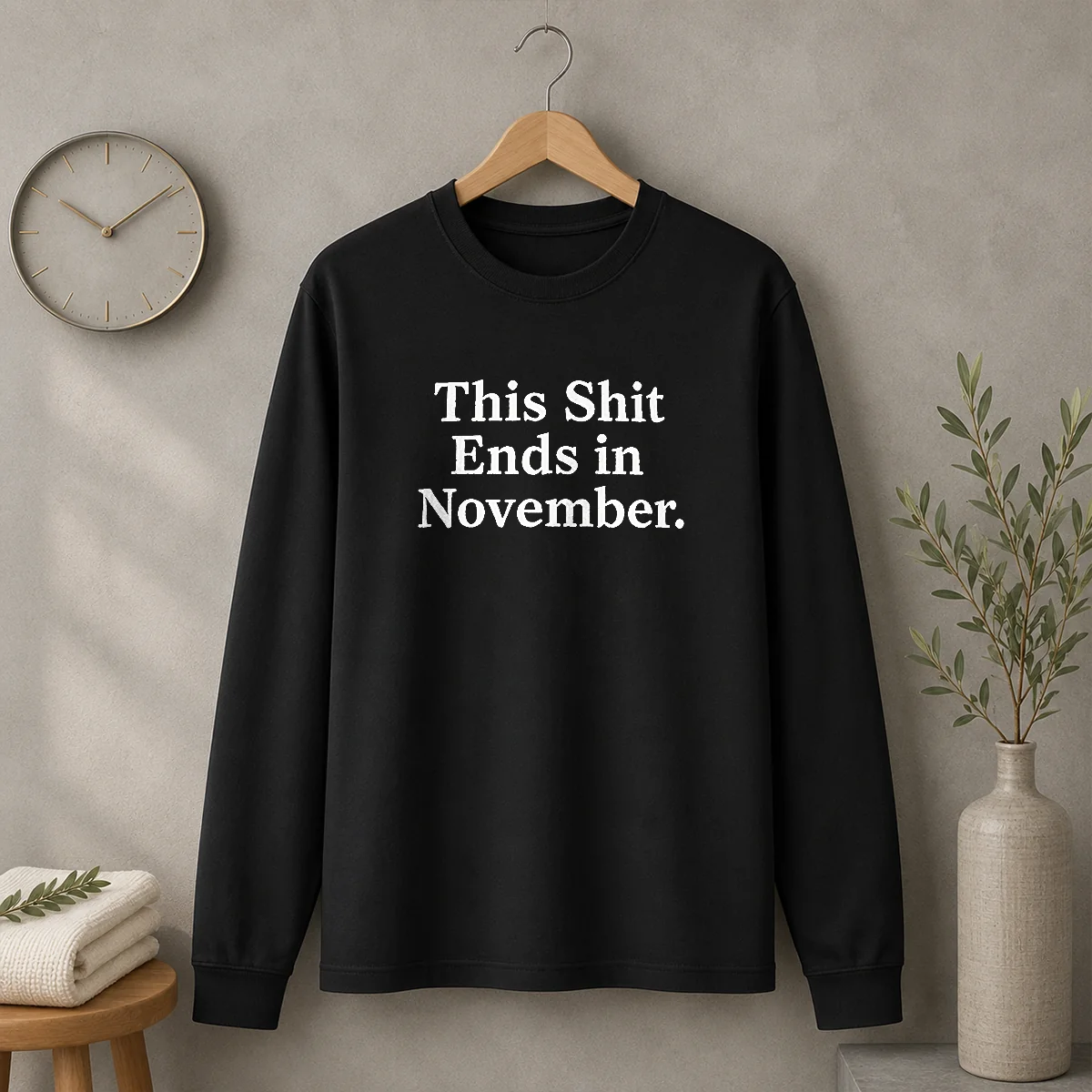 Funny This Shit Ends In November Political Slogan Shirt - Image 3