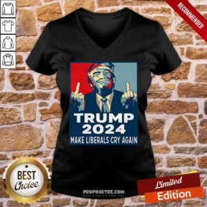 Alternative view of Funny Trump 2024 Make Liberals Cry Again Shirt