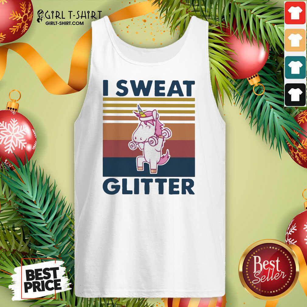 Funny Unicorn I Sweat Glitter Vintage Shirt - Image 3