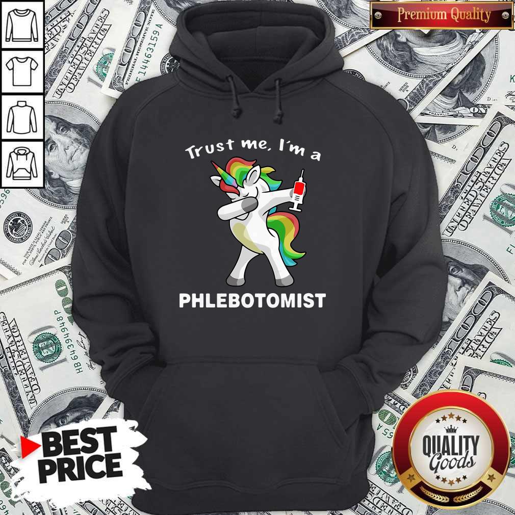 Funny Unicorn Trust Me Im A Phlebotomist Shirt - Image 5