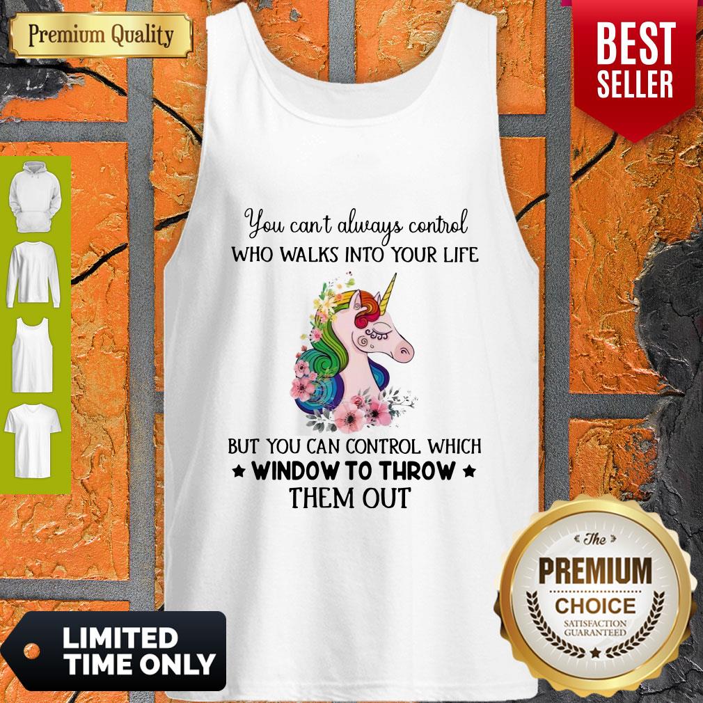 Funny Unicorn You Can’t Always Control Who Walks Into Your Like Shirt - Image 4