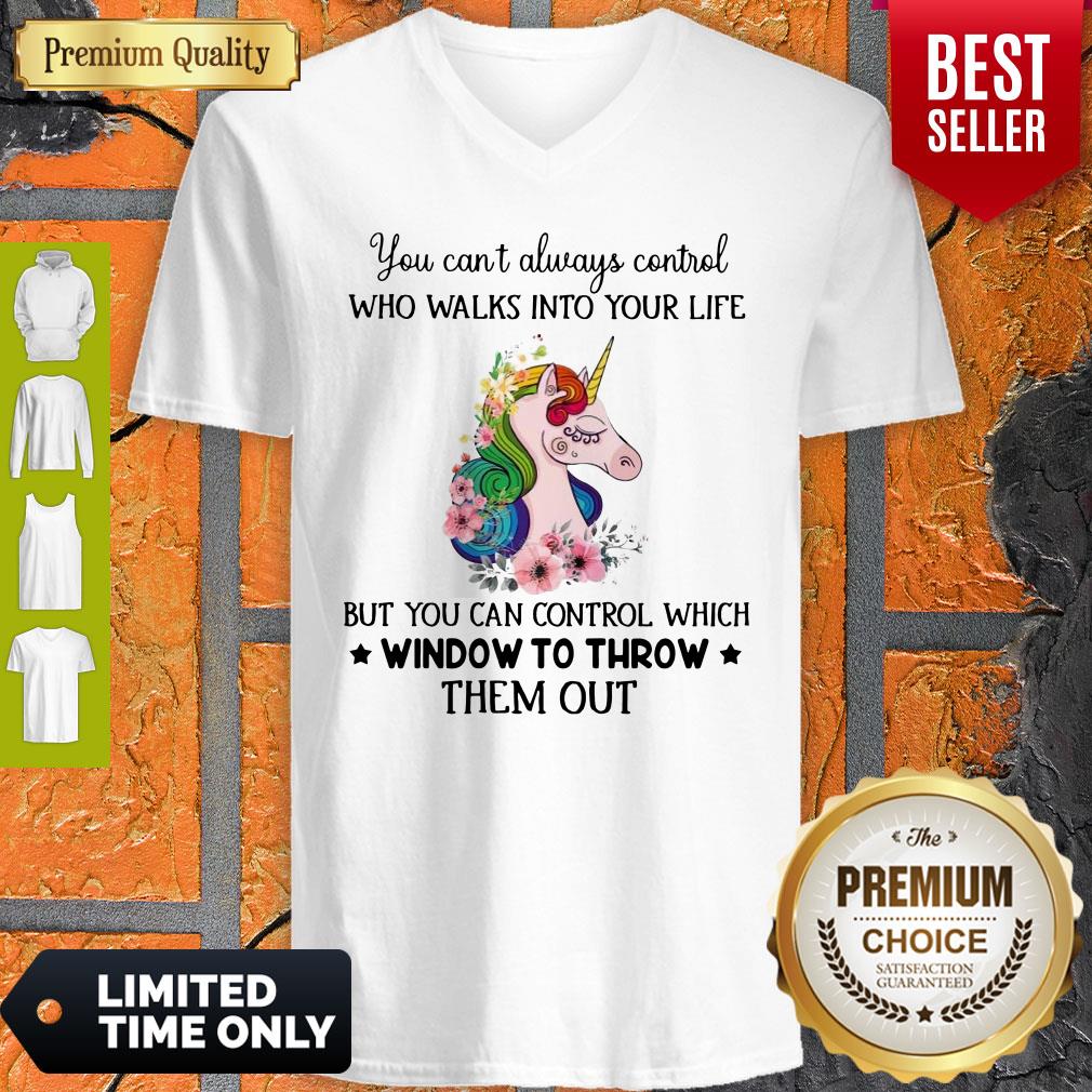 Funny Unicorn You Can’t Always Control Who Walks Into Your Like Shirt - Image 3