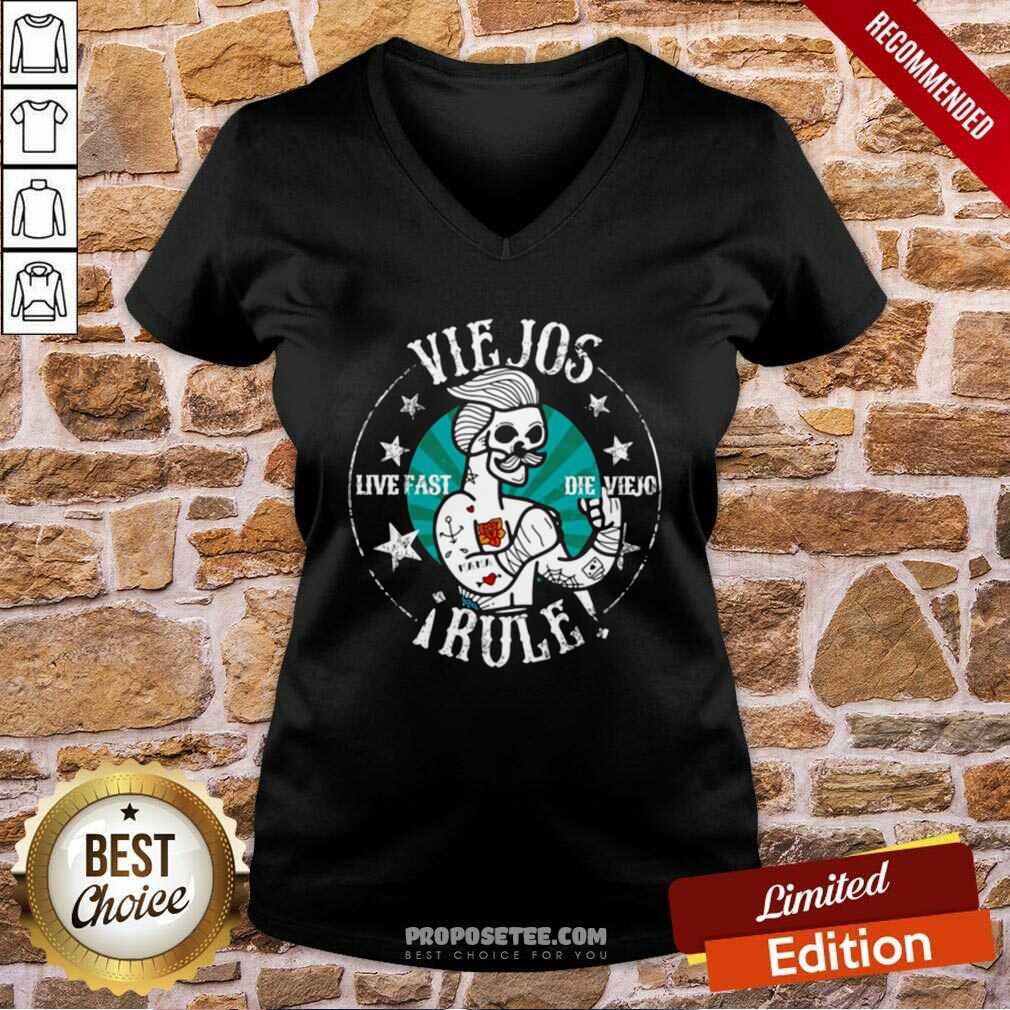 Funny Viejos Live Fast Die Viejo Rule Shirt - Image 2