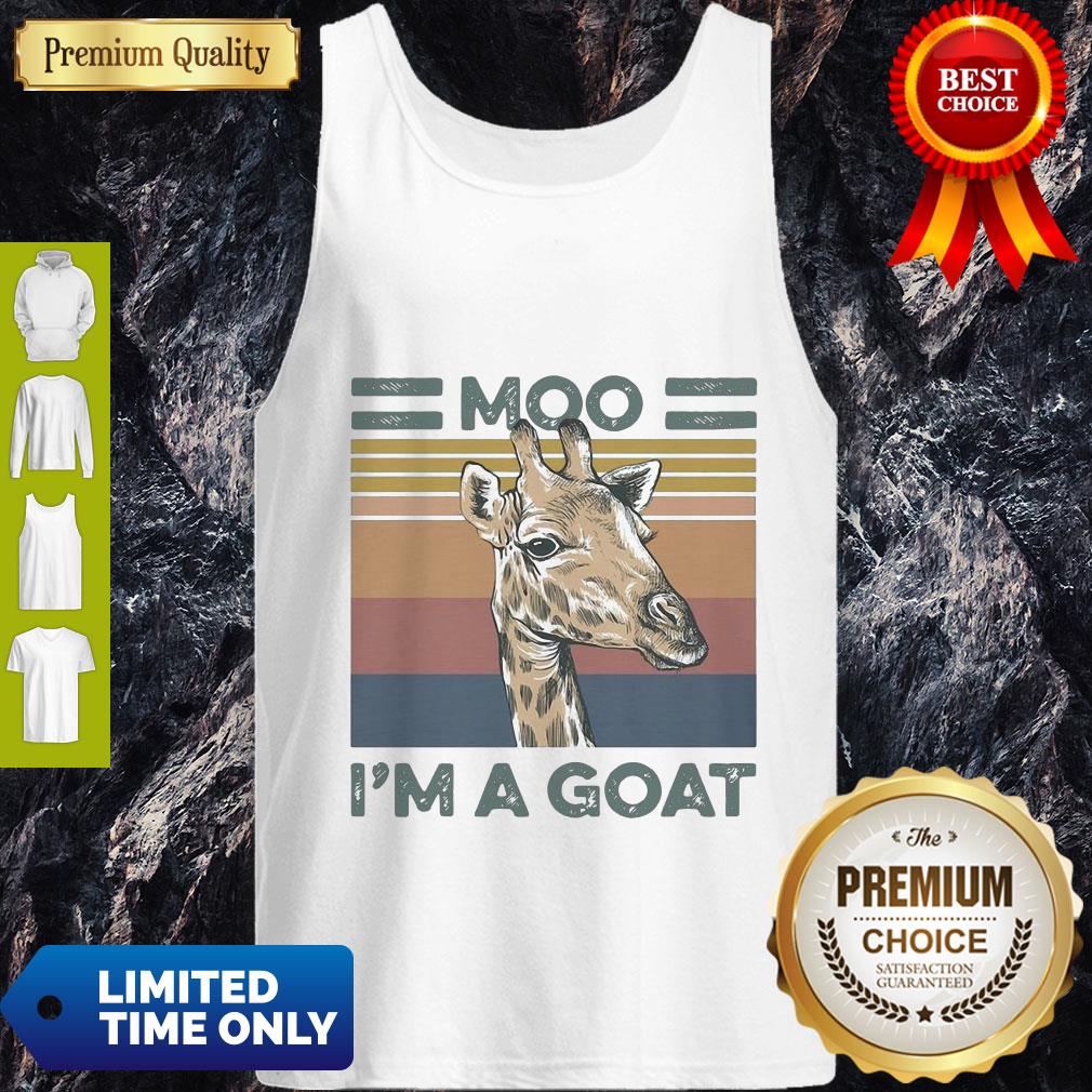 Funny Vintage Giraffe Moo Im A Goat Shirt - Image 3
